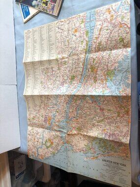 Greater New York + Tourist Manhattan July 1964 Folded Map #F5